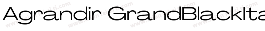 Agrandir GrandBlackItalic字体转换